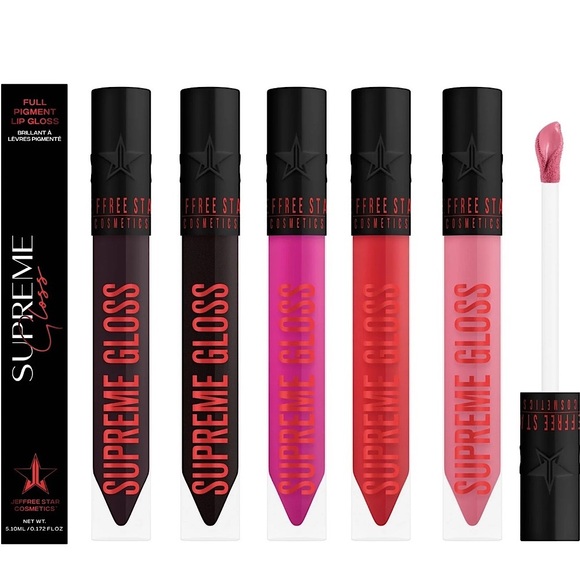 Jeffree Star | ‘Weirdo’ Supreme Gloss Collection | NiB All 5 Black Box Glosses - Picture 2 of 16